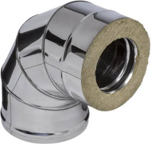 Сэндвич-колено 90° (430/0,8мм + нерж.) Ф150х210